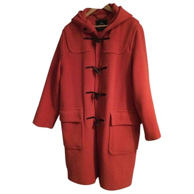 GLOVERALL PINK WOOL COAT