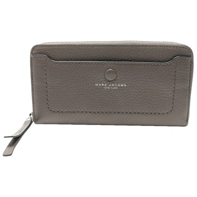 MARC JACOBS BROWN LEATHER PURSES, WALLET & CASES