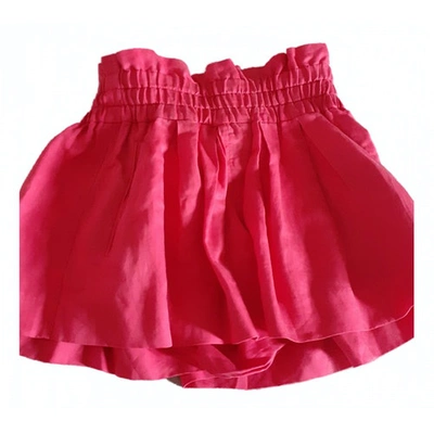 ISABEL MARANT ÉTOILE RED CLOTH SHORTS