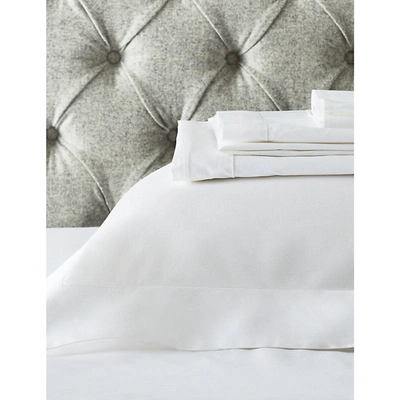 THE WHITE COMPANY ROW CORD EGYPTIAN-COTTON FITTED SHEET