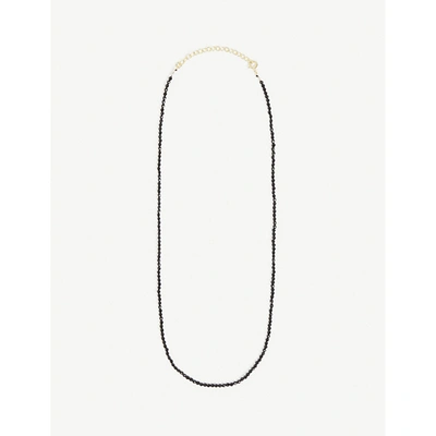 HERMINA ATHENS BEADED YELLOW GOLD-PLATED STERLING-SILVER AND SPINEL NECKLACE