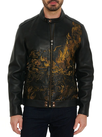 Robert Graham store leather coat