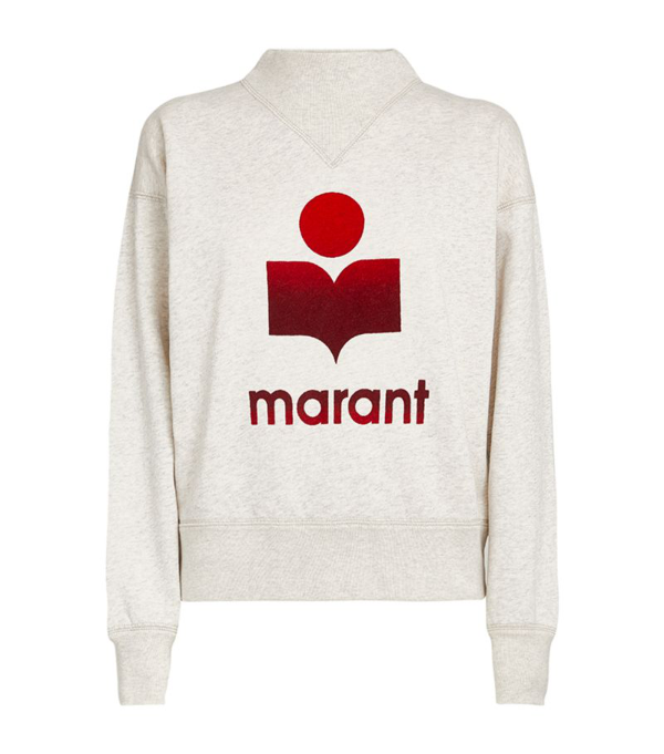 hjerne Aflede kontrol Shop Isabel Marant Étoile Moby Logo Sweatshirt