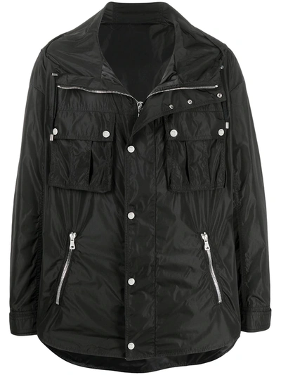 BALMAIN ZIP-FRONT DRAWSTRING JACKET