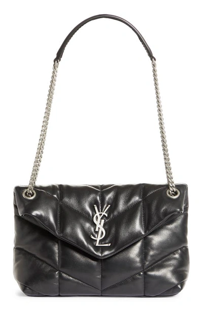 SAINT LAURENT SAINT LAURENT SMALL LOU LEATHER PUFFER BAG