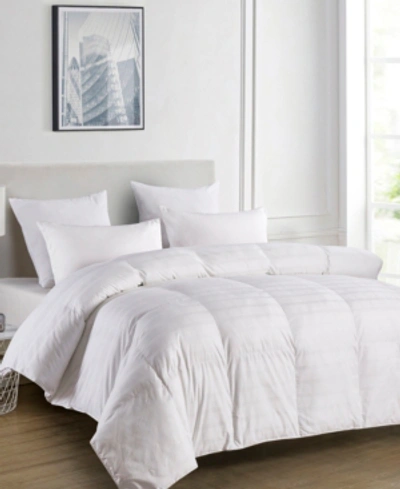 BLUE RIDGE DURALOFT DOWN ALTERNATIVE 500 THREAD COUNT WINDOWPANE COMFORTER, FULL/QUEEN