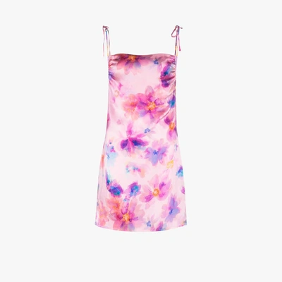 FRANKIES BIKINIS MARGRETTE FLORAL MINI DRESS