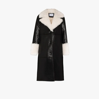 STAND STUDIO LINDA FAUX LEATHER COAT