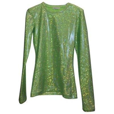 SAKS POTTS GREEN GLITTER  TOP