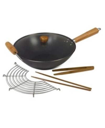 SEDONA NONSTICK CARBON STEEL 14" WOK 5-PC. COOKWARE SET