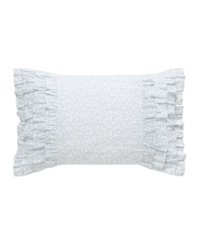 LAURA ASHLEY CHLOE COTTAGE RUFFLE DECORATIVE PILLOW, 14" X 20"