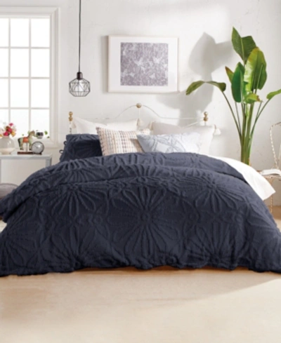 PERI HOME CHENILLE MEDALLION 3-PC. COMFORTER SET, FULL/QUEEN