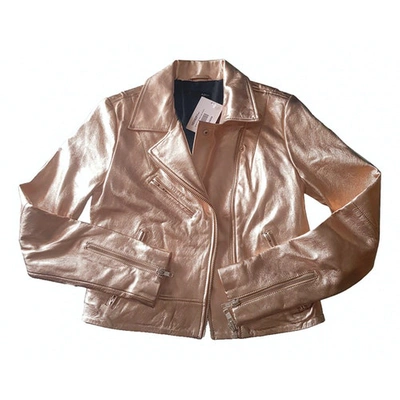 AQUAZZURA LEATHER BIKER JACKET