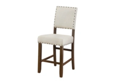 FURNITURE OF AMERICA LANGLY UPHOLSTERED DINING CHAIR (SET OF 2)
