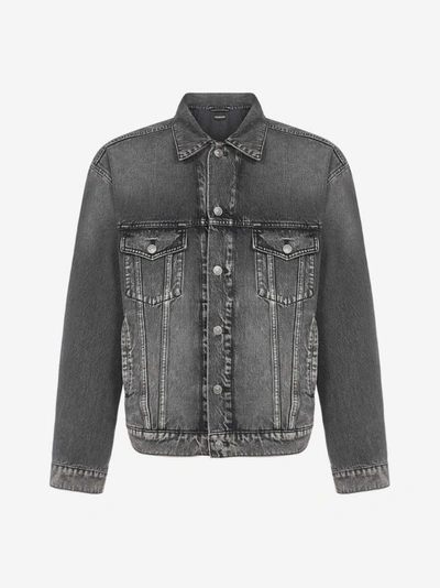 BALENCIAGA NOTRE DAME OVERSIZED DENIM JACKET
