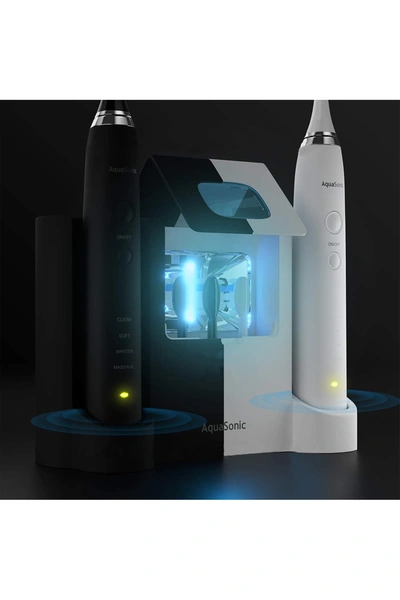 AQUASONIC AQUASONIC DUO DUAL ULTRASONIC TOOTHBRUSHES WITH 10 DUPONT BRUSH HEADS & 2 TRAVEL CASES