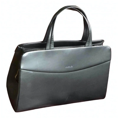 MALO BLACK LEATHER HANDBAG