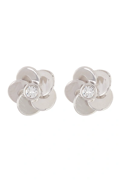 TED BAKER PELIPA POLISHED FLOWER STUD EARRINGS