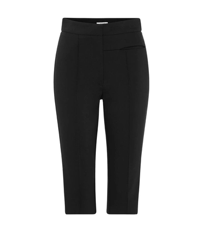 ESSE STUDIOS HIGH-WAISTED BERMUDA STRETCH SHORTS