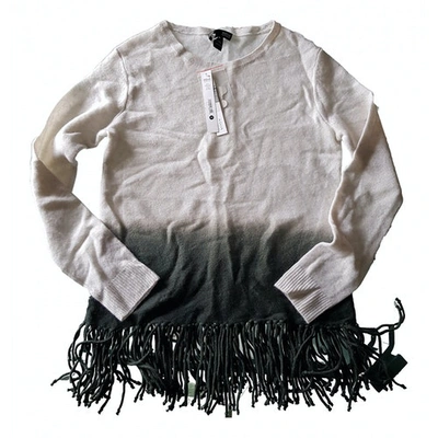 AQUAZZURA ECRU CASHMERE KNITWEAR