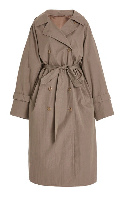 TOTÊME WOMEN'S TECHNO COTTON TRENCH COAT