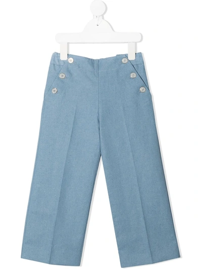 BONPOINT SIDE-BUTTONED STRAIGHT LEG TROUSERS