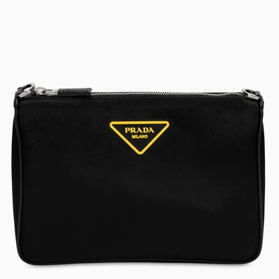 Prada Trick Nylon Cross-body Pouch in Black