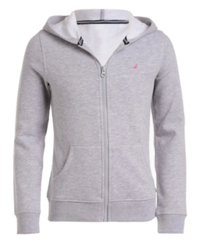 NAUTICA LITTLE GIRLS ZIP-UP FLEECE HOODIE