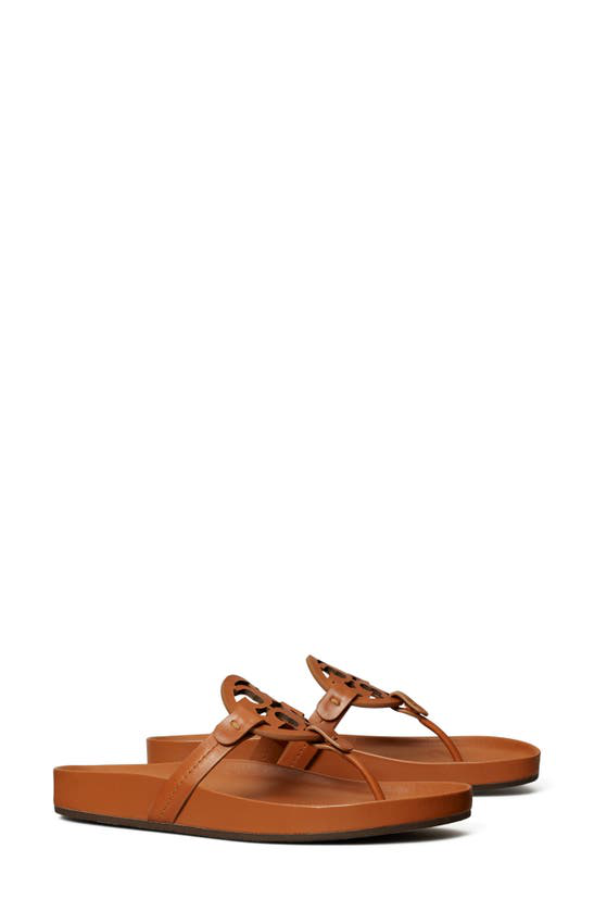 Shop Tory Burch Miller Cloud Sandal In Aged Camello / Aged Camello