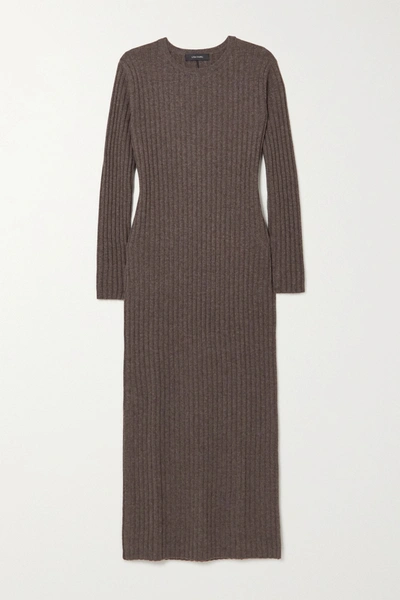 LISA YANG RITA RIBBED CASHMERE MIDI DRESS