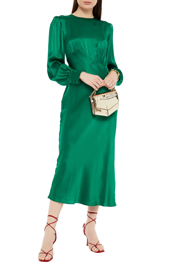 olivia von halle green dress