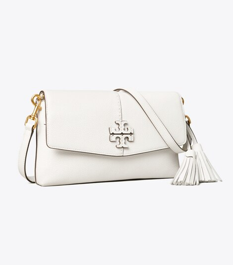 Shop Tory Burch Mcgraw Crossbody In Gardenia