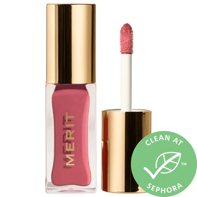 MERIT SHADE SLICK CLASSIC HYDRATING TINTED LIP OIL PINK BEET .23/7