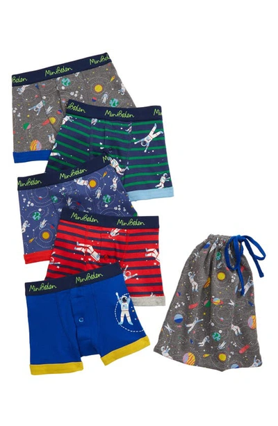BODEN KIDS' 5-PACK BOXER BRIEFS