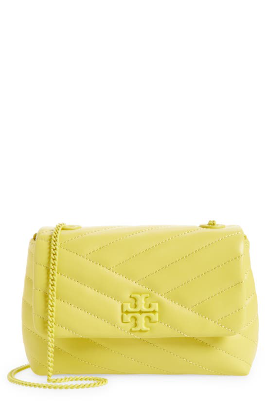 Shop Tory Burch Kira Chevron Quilted Small Convertible Leather Crossbody  Bag In Calendula