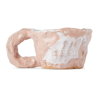 Niko June Pink Ceramic Studio Cup Mug In Pink Multi