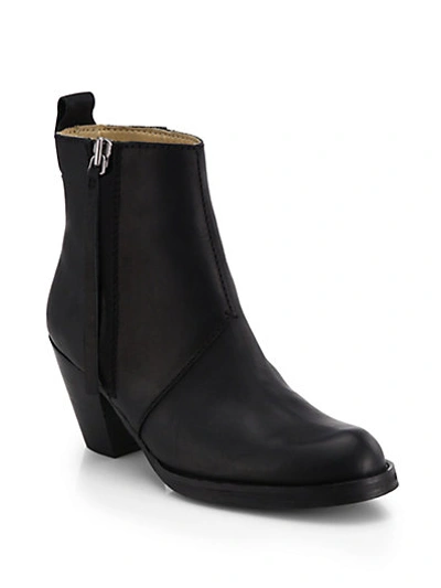 ACNE STUDIOS Pistol Leather Ankle Boots