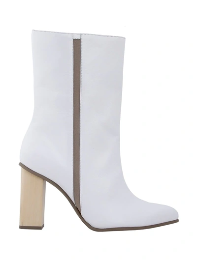 STUDIO CHOFAKIAN CHUNKY HEEL BOOTS