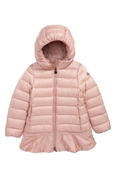 Shop Moncler Nadra Hooded Down Jacket In Light Pink