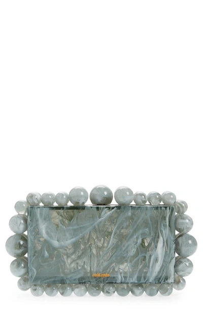 CULT GAIA EOS BEADED ACRYLIC BOX CLUTCH