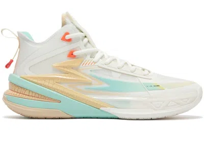 361 DEGREES MEN'S 361 DEGREES BIG3 5.0 PRO PE HORSE RACE SNEAKERS IN WHITE/BLUE