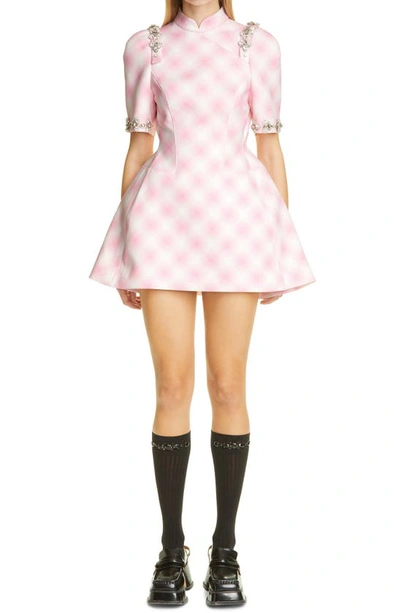 shushu tong pink dress SHUSHU/TONG Pink Ribbon Minidress Shushu/Tong