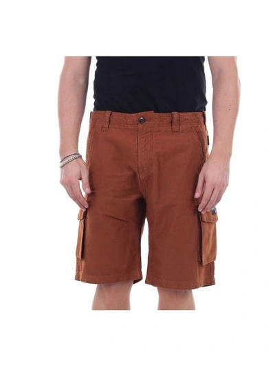 THREE STROKE THREE STROKE MEN'S 039COMBATTABACCO BROWN COTTON SHORTS