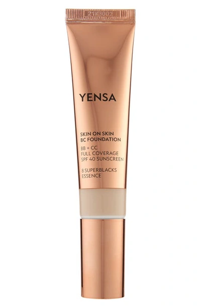 YENSA SKIN ON SKIN BC FOUNDATION BB + CC FULL COVERAGE FOUNDATION SPF 40