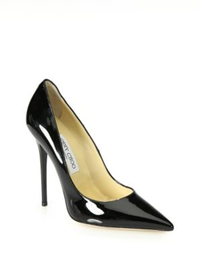 JIMMY CHOO Anouk Patent Leather Point Toe Pumps