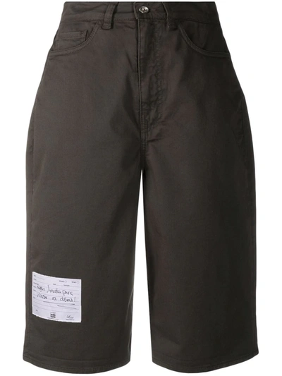 YMC YOU MUST CREATE LOGO PATCH DENIM SHORTS