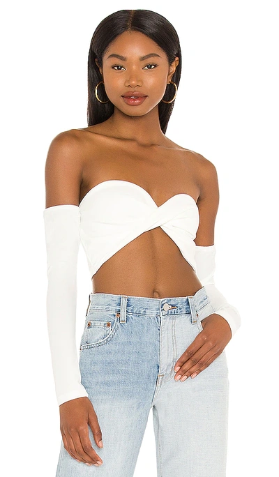 SUPERDOWN CELESTE TWIST CROP TOP