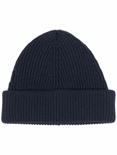 MAISON MARGIELA RIBBED KNIT BEANIE HAT