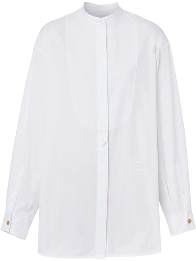 BURBERRY MONOGRAM-MOTIF COTTON SHIRT