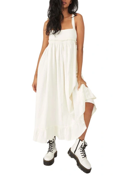 FREE PEOPLE GRETCHEN CONVERTIBLE PINAFORE MAXI DRESS
